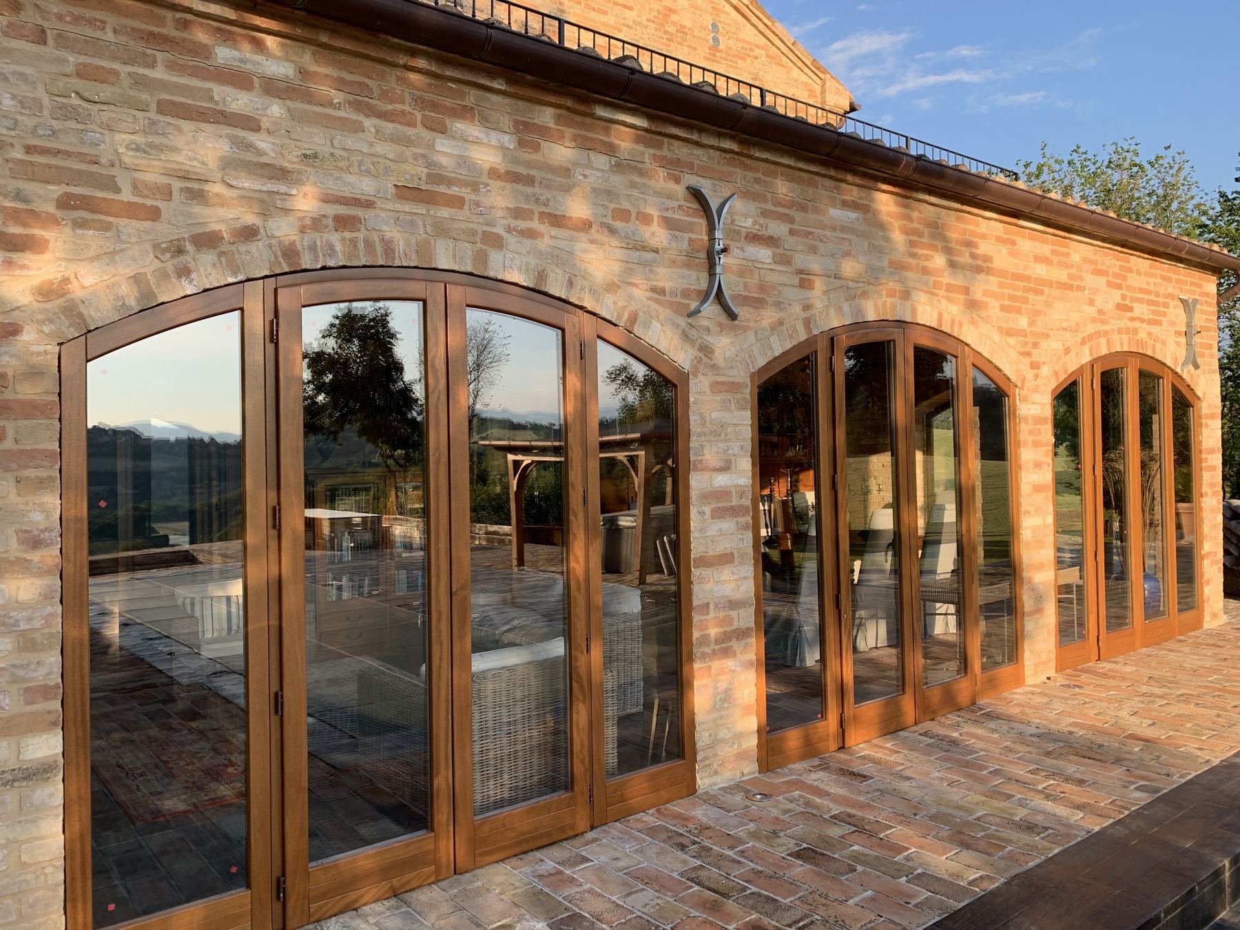 The arched loggia