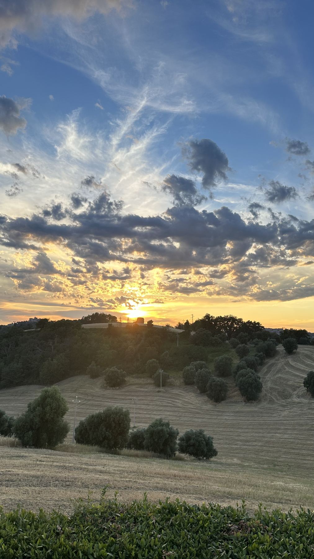 Sunrise over the valley
